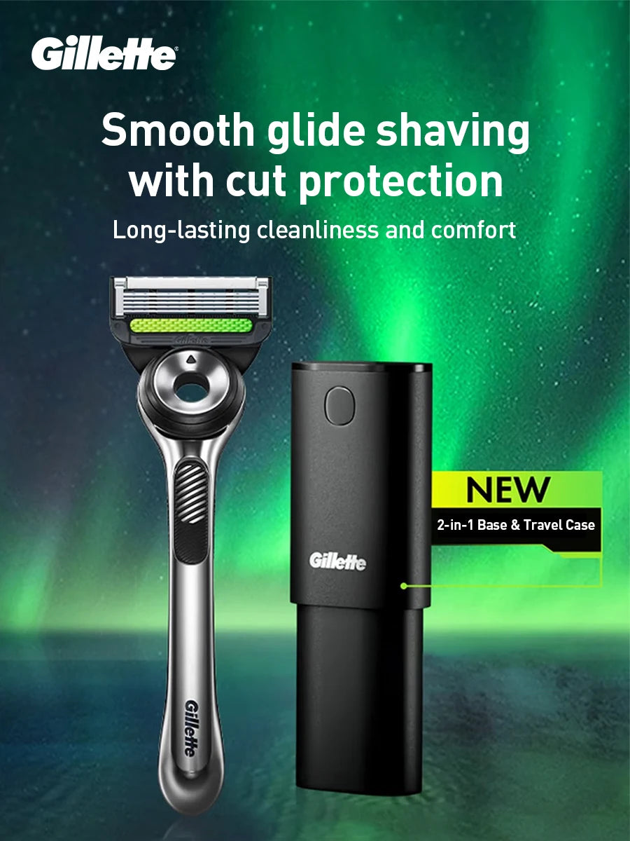 Portable Razor Travel Box Fit for Gillettte Labs Shavers Anti-dust Anti-fall High Quality Plastic Silicone Shaver Storage Case