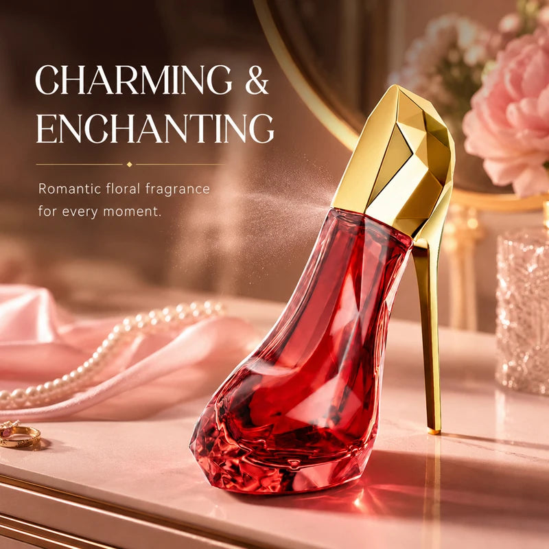 Women EDP Perfume Floral 30ml High Heel Design Long Lasting Eau de Parfum Lover Gift Daily Use Original Brand