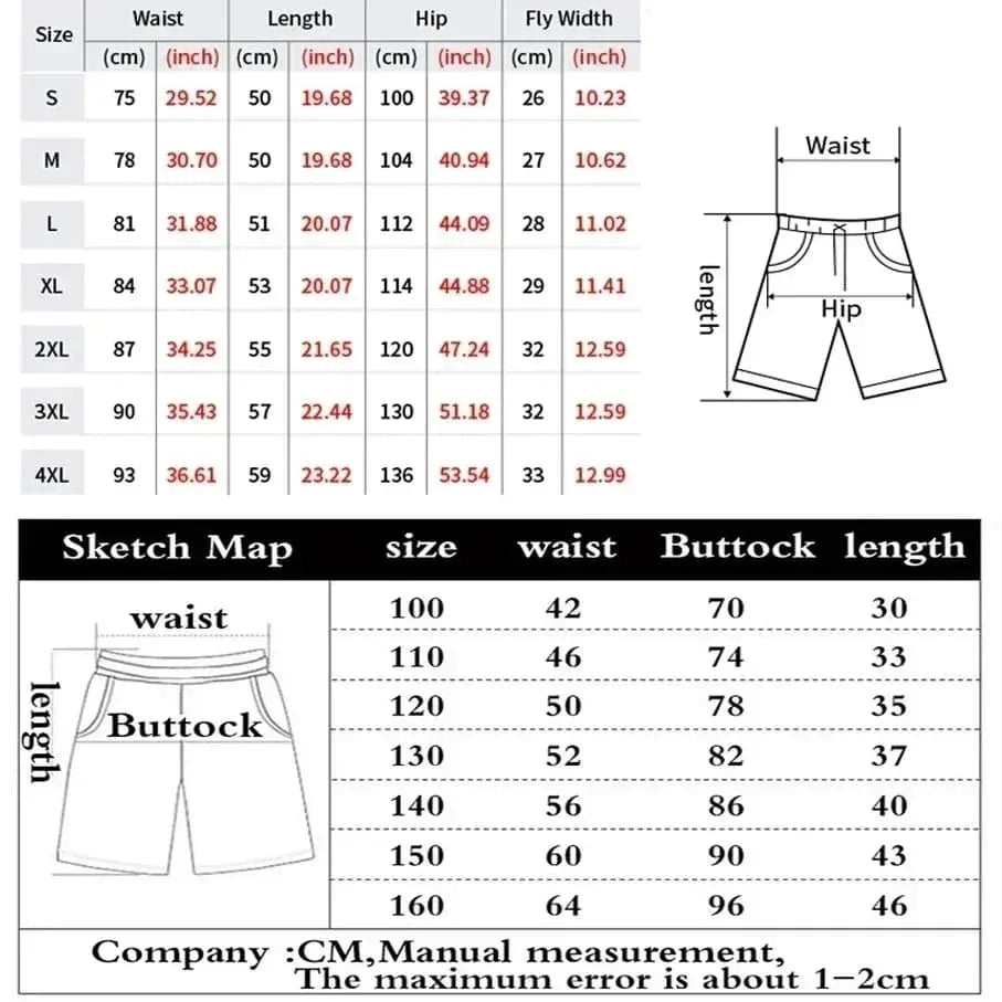 2026 Summer Rainbow Candy Series Casual Shorts Adult Large Breathable Quick Drying Beach Shorts Children Kawaii Party Dress