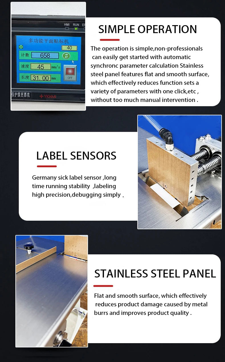 Factory Semi Automatic Right Angel Labeling Machine Manual Self Adhesive Corner Labeling Machine