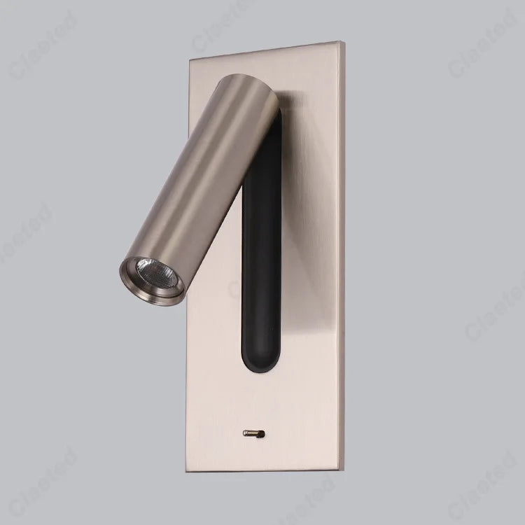 New LED Reading Wall Lamp with Switch and Adjustable Angle Hotel Room Home Bedroom Bedside Lighting Atmosphere Lamps