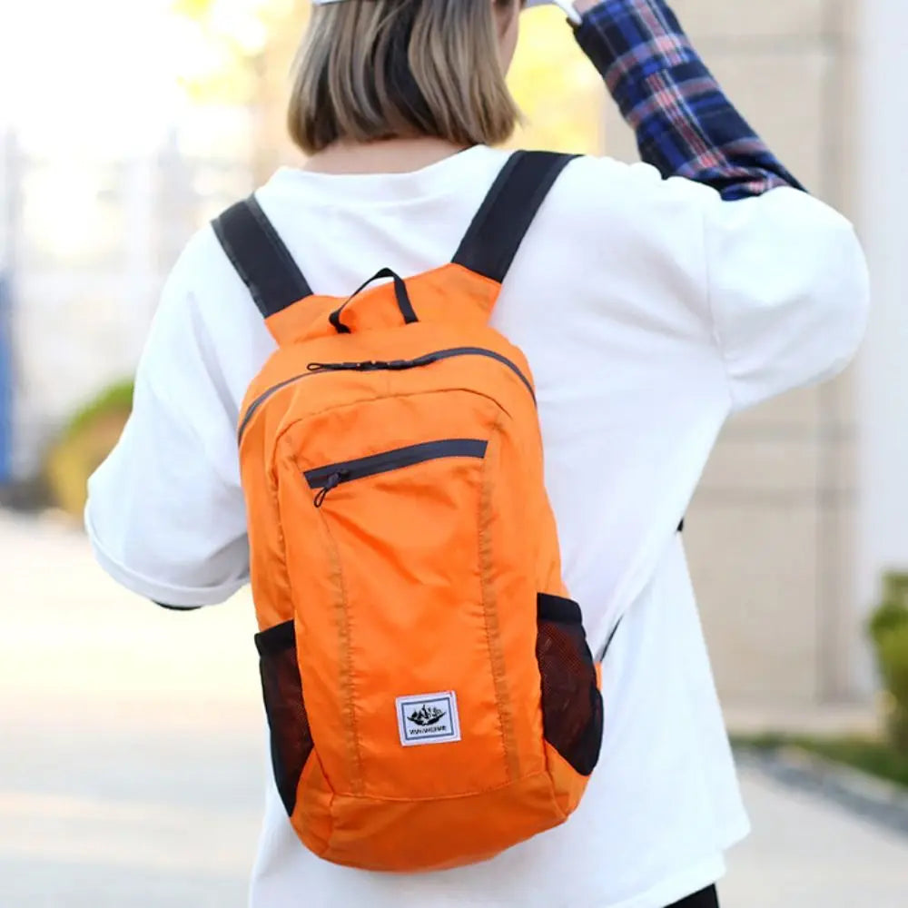 Large Capacity Foldable Backpack Folding Waterproof Mountaineering Bag Sports Knapsack Oxford Cloth Lightweight Nylon Bag Hiking
