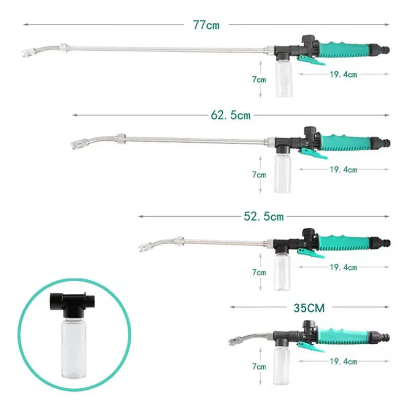 High Pressure Garden Water Gun, Adjustable Atomizing Spray Nozzle, Car Wash Machine, Cleaning Machine