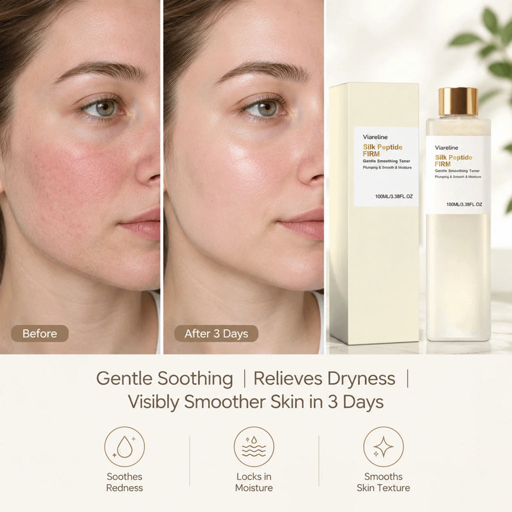 Silk Peptide EGF Toner Smoothing Plumping Face Skin Moisture Hydrating Lightweight Refreshing Skincare Toner for All Skin