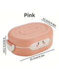 Plastic Bento Box with 1 Compartment Cold Heat Insulated Lunch Storage Box Kids School Bento Box Food Prep Container 27Oz