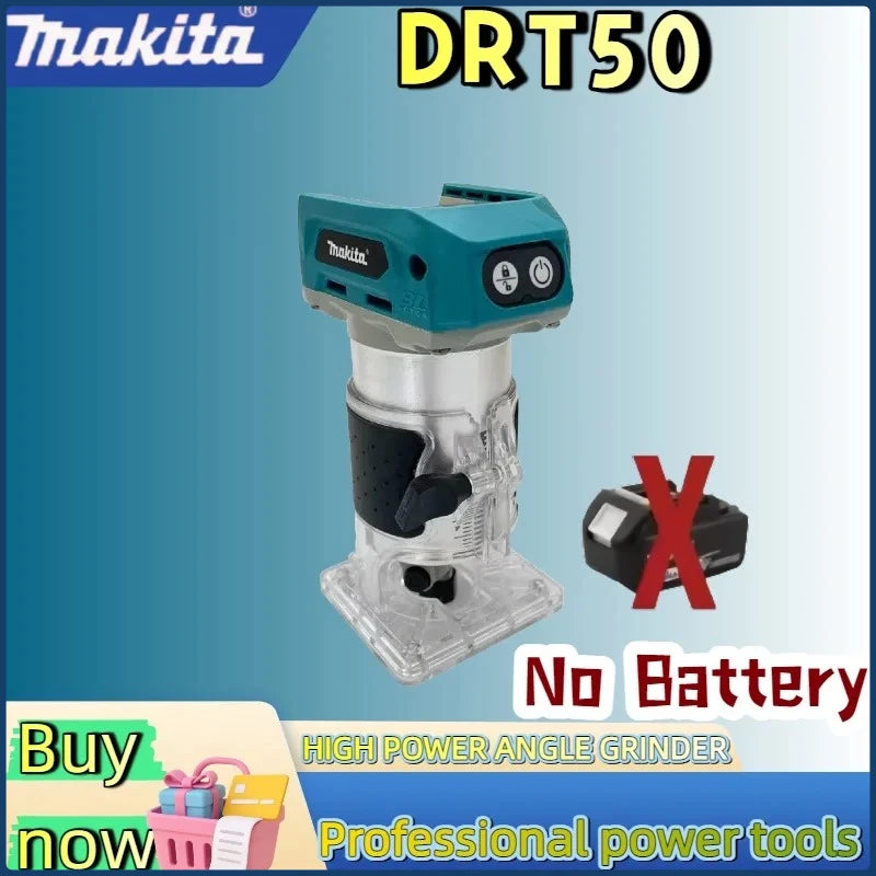 Makita DRT50 Cordless Trimmer Rechargeable Trimming Machine Brushless Slotting Tool Milling Woodwork Engraving Machine