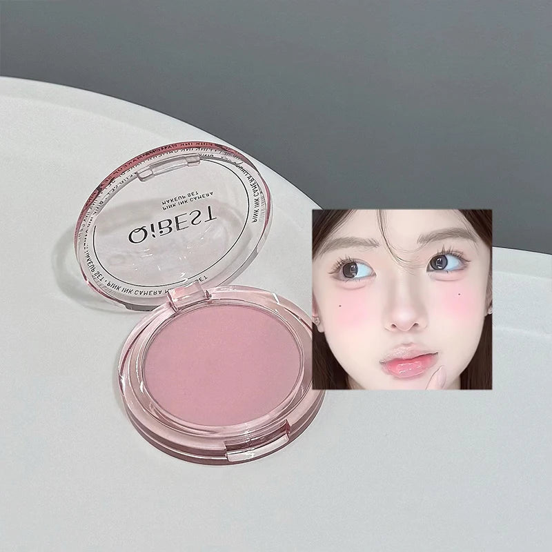 Multipurpose Makeup Set 4PC Liquid Lipstick,1 Pressed Powder,1 Face Blush,1 Eyeliner,1 Mascara,1 Eyebrow Pencil Korean Cosmetics