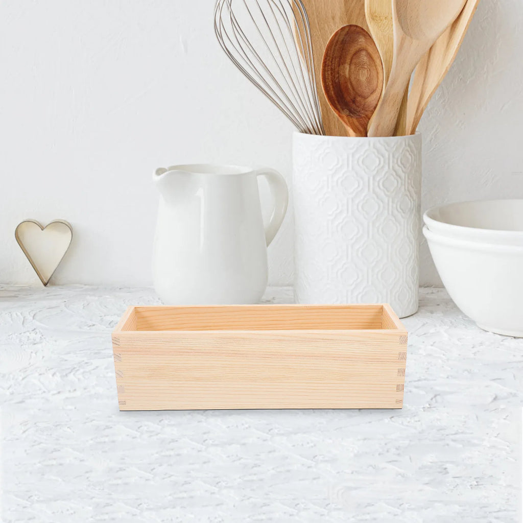 Wooden Drawer Organizer Storage Box Multi-Purpose Kitchen Utensils Jewelry Organizer Storage Case Holder Wooden Box