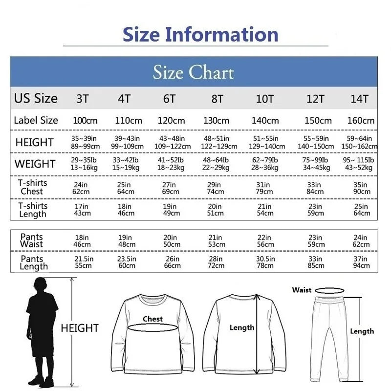 Spring Autumn Toddler Girls Fashion Set Kawaii Print Long Sleeve T-Shirt And Pants Two-Piece Casual Clothing Outfit for Girls