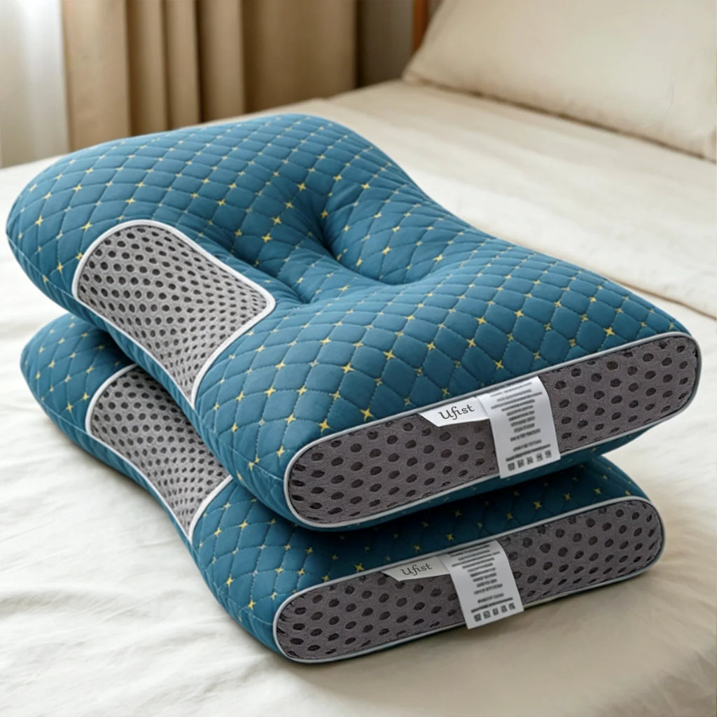 Buy One Get One Free! Couples' Soft Braided Neck Pillow, Ergonomically Adjustable Design, Full and Comfortable Pillow Core, Detachable Pillowcase for Cleaning, Neck Protection and Sleep Aid, Improving Sleep Quality.