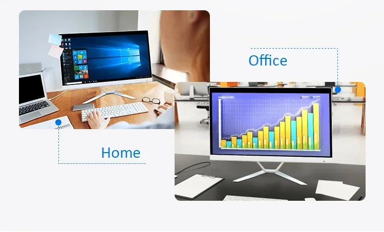 All In One Computer Ultra-thin 24 Inch Intel Core I5/I7 Gamer PC 8/16GM RAM All In One PC Monitor Full Set Desktop