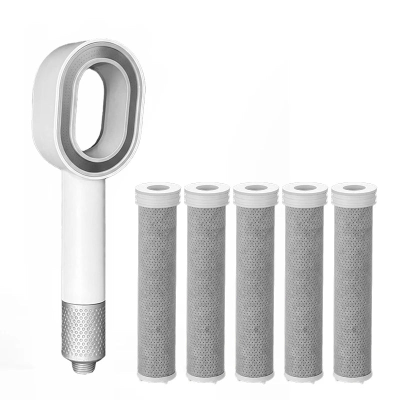 High Pressure Filter Shower Head Nozzle Impurities Beauty Purification Bathroom Showerhead Accessories Universal Water Saving
