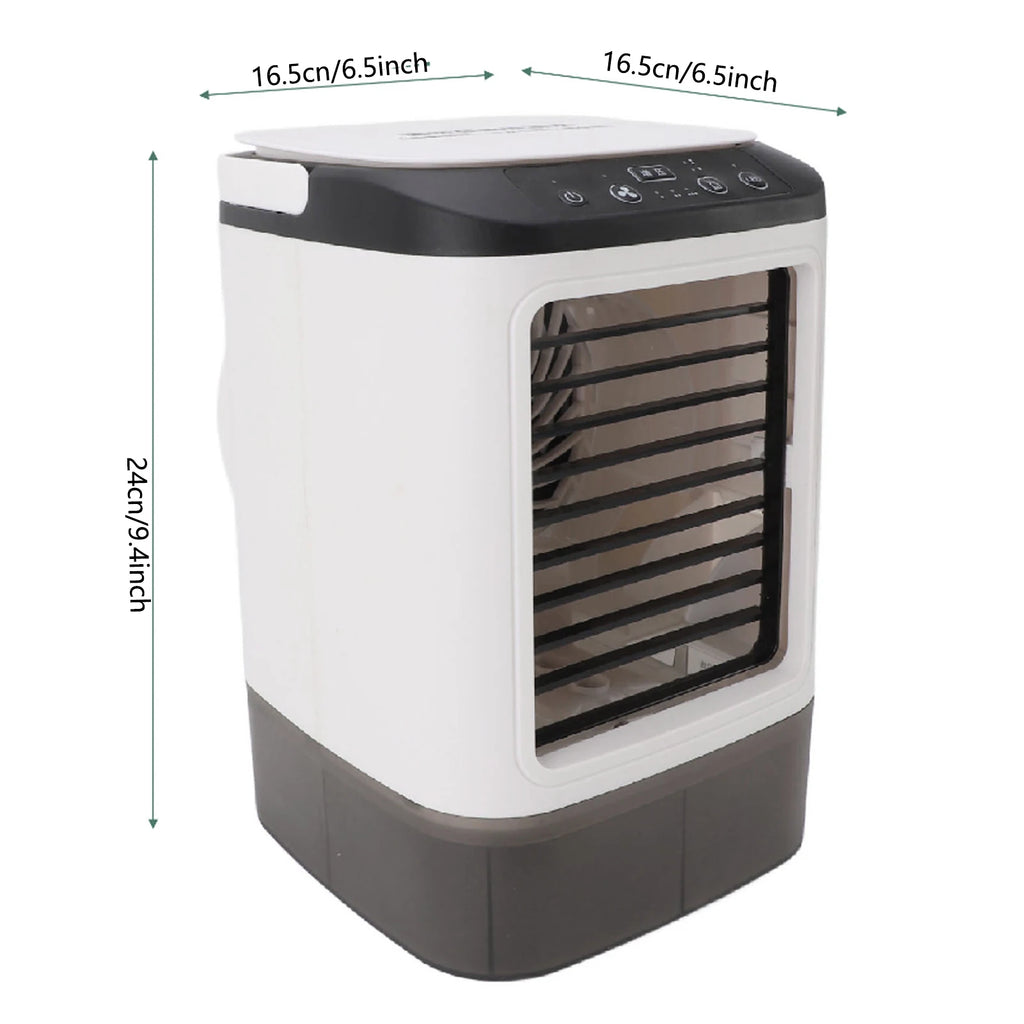 Mini Air Conditioner 12W 900ml Water Tank USB Powered Humidifying Misting Portable Air Cooler for Home Desk Office