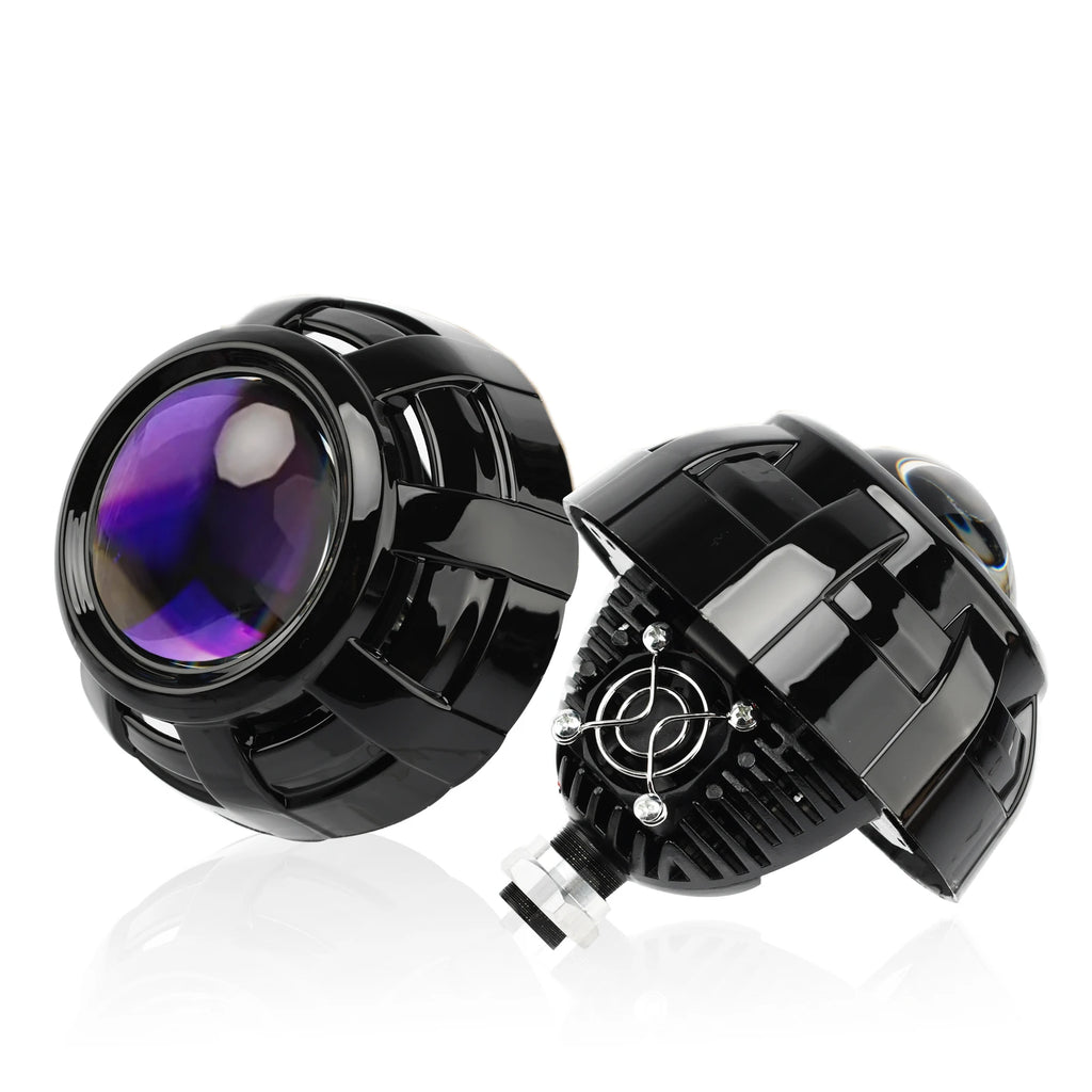 90W 2 PCS 3.0 Inch Blue Bi LED Projector Lens Universal Headlight Retrofit For H1 H4 H7 H11 Auto Light Headlamp Car Accessory