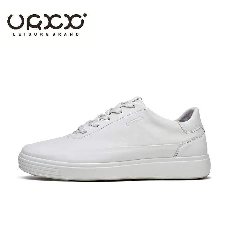 Fashion Men Shoes Genuine Leather Shoes Casual Lace-up Shoes Breathable Fashion Sneakers New