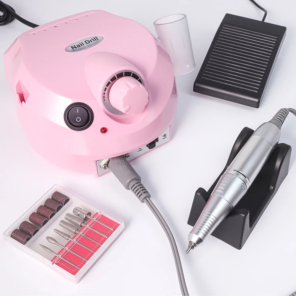 35000/20000 RPM Electric Nail Drill Machine Mill Cutter Sets for Manicure Nail Tips Manicure Electric Nails Pedicure File Tools