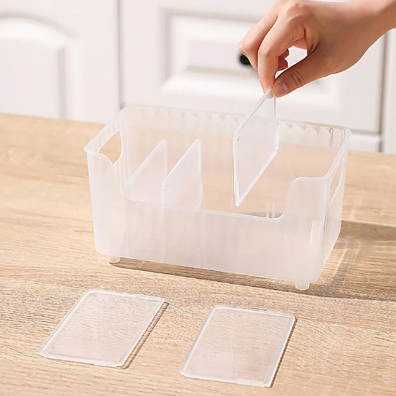Plastic Food Packet Organizer Bins for Kitchen Drawer Storage Snack Bags Sugar Packets Dividers Fridge Cabinet Seasoning Holders