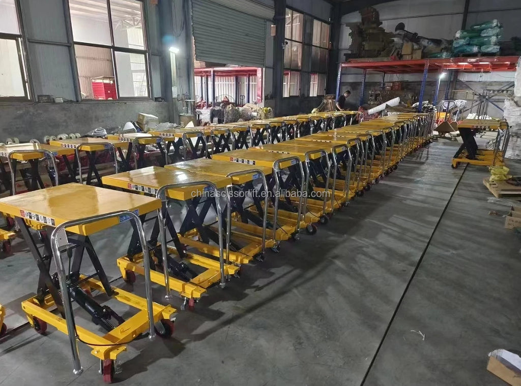Vehicle Short Tractor Portable Manual Lifter Hydraulic Scaffolding Scissor Lift Table