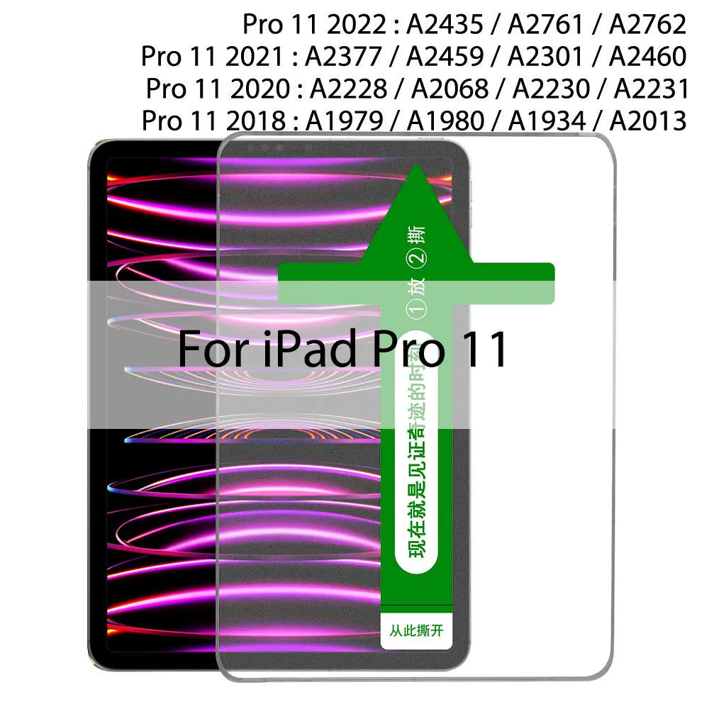 Auto Alignment Kit Tempered Glass For Ipad Pro 11 12.9 10 9 8 7 Air 5 4 3 2 13 Screen Protector For Ipad Mini 6 5 4 Gen Th Film