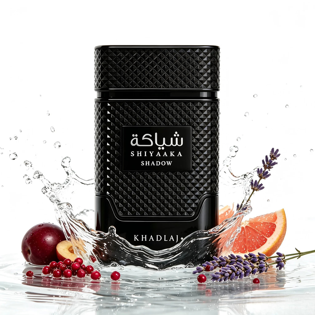 Khadlaj Shiyaaka Unisex Eau De Parfum Spray 3.4oz/100ml - Long Lasting Spicy Woody Fruity Earthy Fragrance