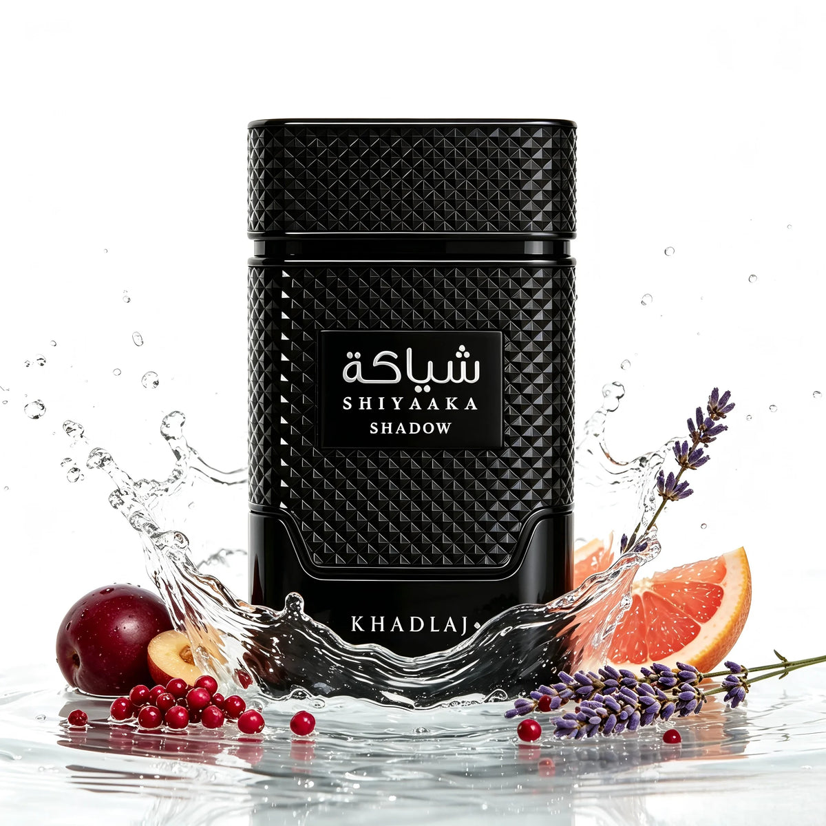 Khadlaj Shiyaaka Unisex Eau De Parfum Spray 3.4oz/100ml - Long Lasting Spicy Woody Fruity Earthy Fragrance