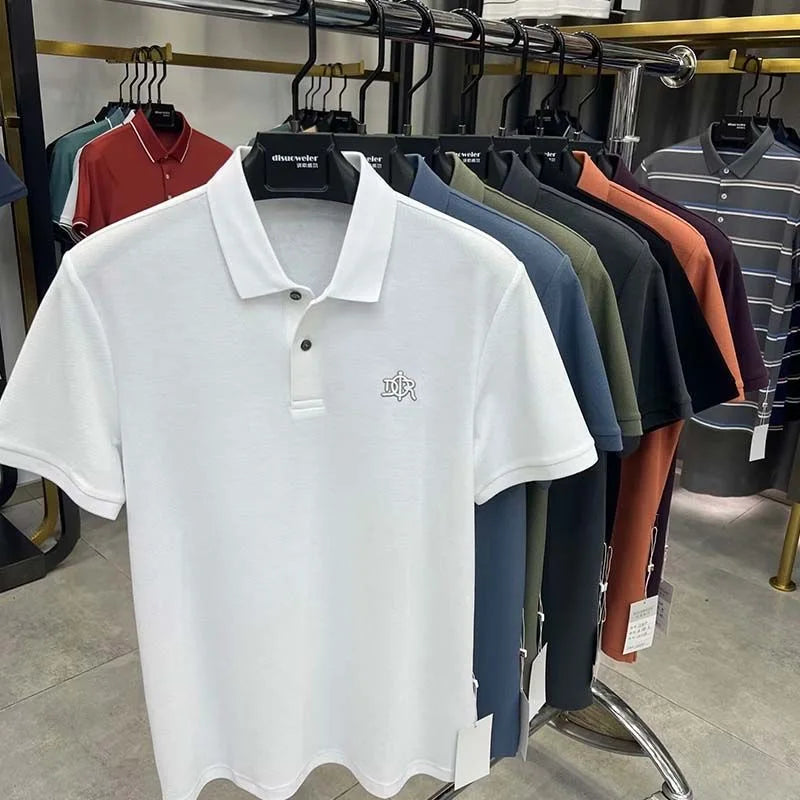 100% pure cotton high-end short sleeve men's polo shirt summer designer luxury brand embroidered Paul T-shirt fashion men's wear