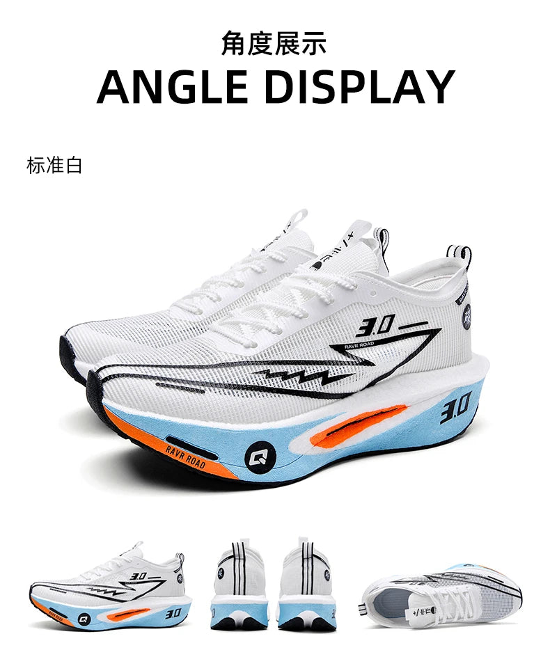 Men Running Shoes Carbon Board Marathon Sports Speciality Breathable Lightweight Women's Comfortable Athletic Nonskid Sneakers
