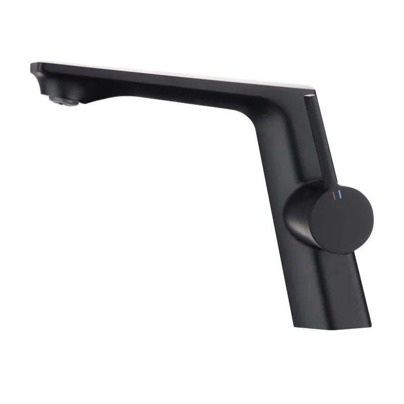 Modern Bathroom Sink Faucet Brass white or brushed gold gray Single Handle Deck Mounted Wash Basin Water Tap Hot And Cold Mixer