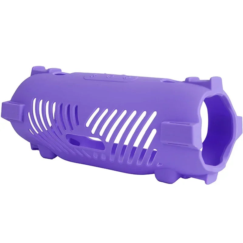 Newest Soft Silicone Case Cover Skin With Strap Carabiner for JBL Charge 6 Portable Waterproof Wireless Bluetooth Speaker
