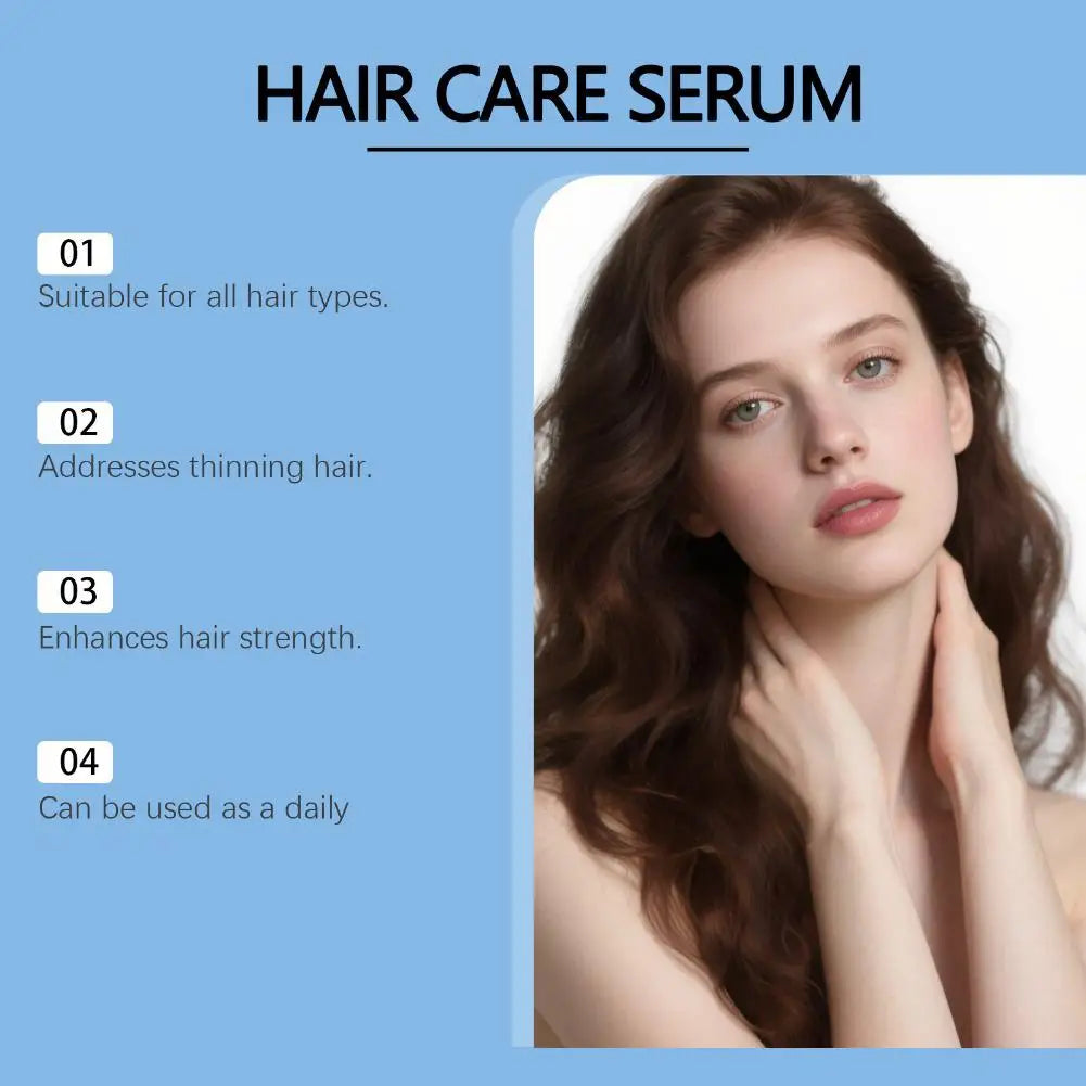 30ML Copper Peptide Hair Care Serum,For All Scalp Types Hair Strengthening Volumizing Nourishing Thicker Fuller Hair Essence