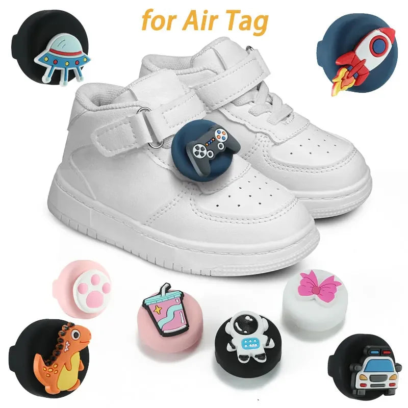 Kids Shoelace AirTag Holder Case,Waterproof Silicone GPS Tracker Accessories for Toddler Children's Shoes & Straps