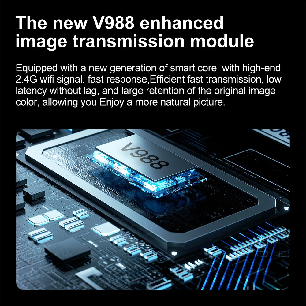 Original V988 Drone 4K HD Camera 360°Obstacle Avoidance Brushless 5G WIFI FPV GPS Quadcopter FPV RC Dron Toy with Big Screen