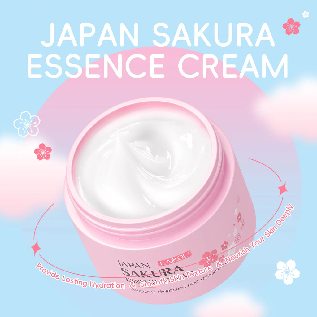 LAIKOU Japan Sakura Cream 25g Niacinamide Brightening Moisturizer Deep Hydration Repair Oil‑Control Gentle Nourishing Skin Care