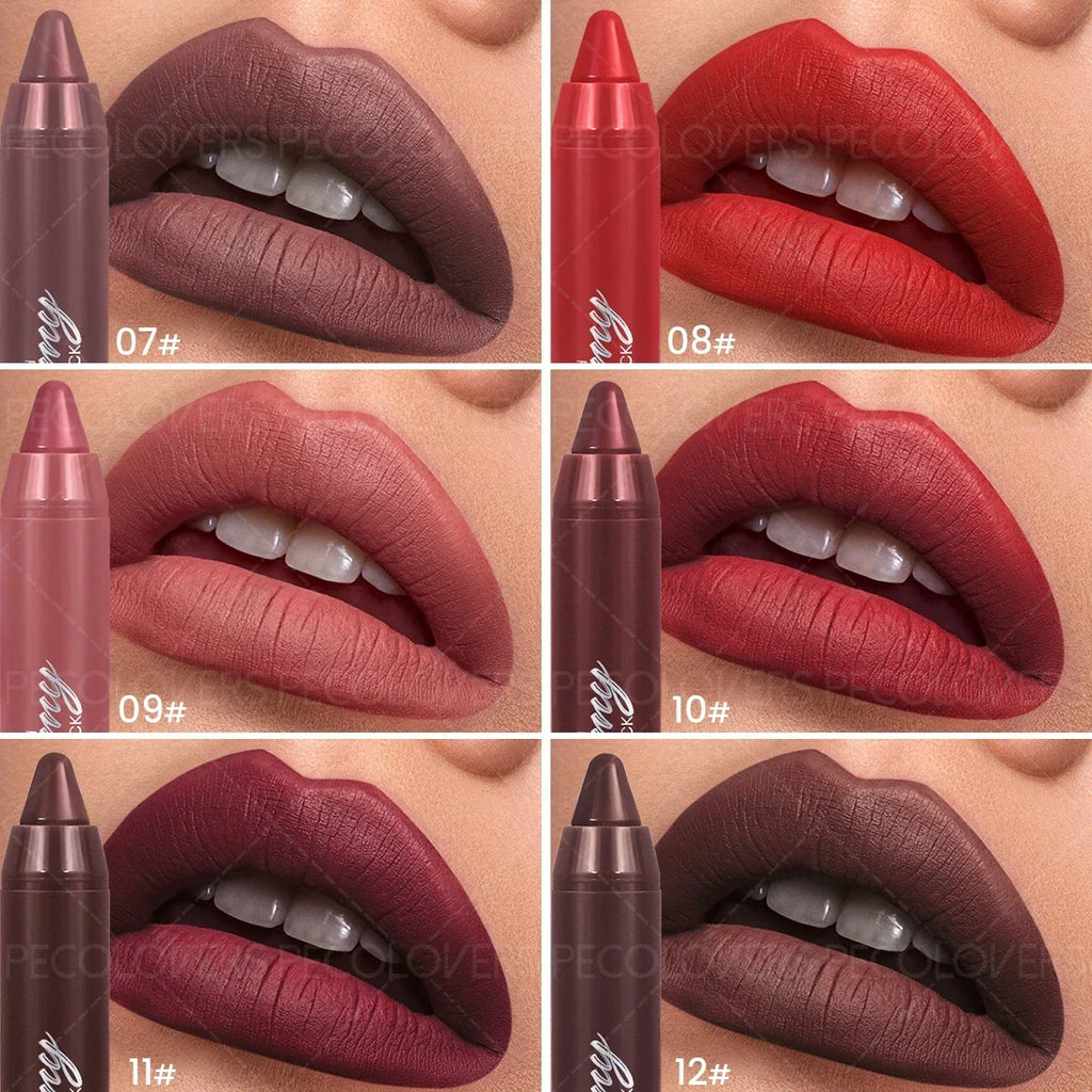 [1PC Matte Lipstick, Nude Natural] Waterproof & Sweatproof - Daily Makeup & Date Makeup, Perfect Valentine's Day Gift