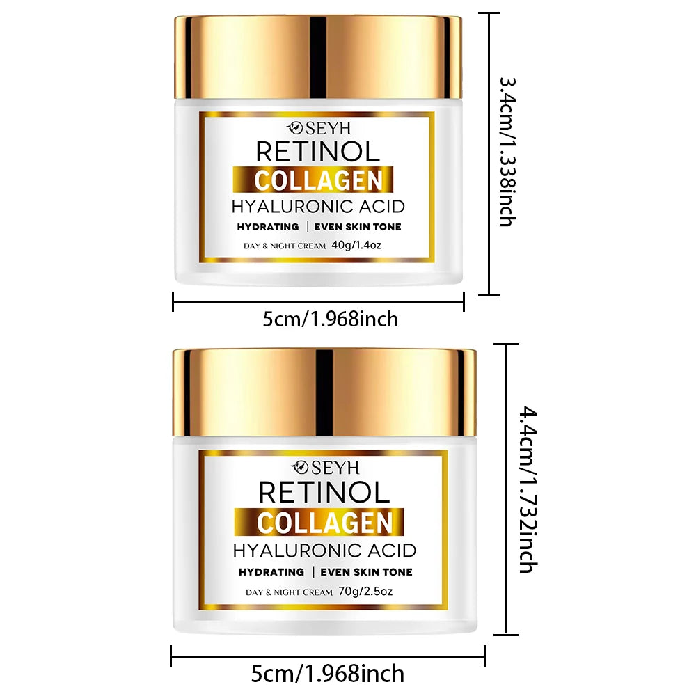 SEYH Collagen Moisturizing Face Cream Lifting & Tightening Skin Brightening Uniform Skin Tone Hyaluronic Acid Niacinamide Vitami