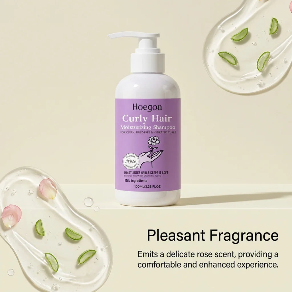 Moisturizing Shampoo for Curly Hair - Hydrates and Nourishes Curly Hair, Daily Care, Gentle Scalp Cleansing