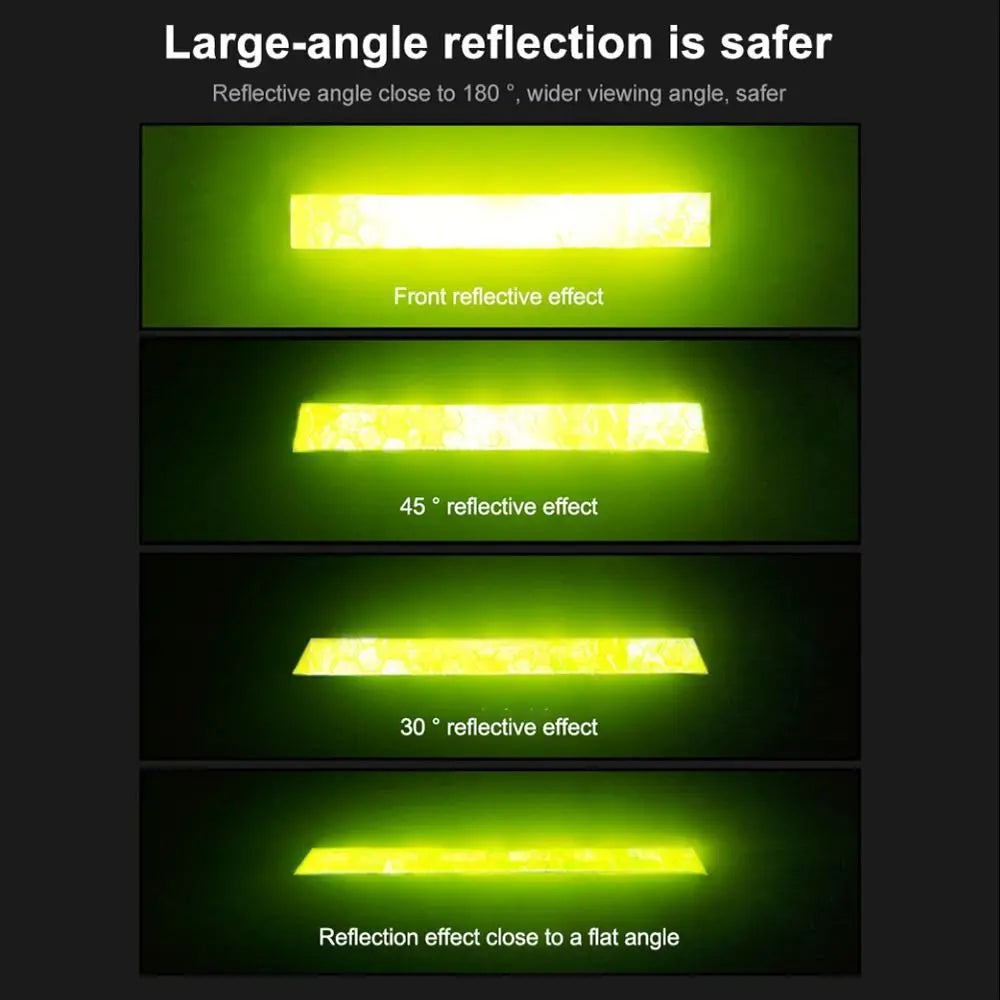 Safety Reflective Stickers Motorcycle Reflective Film Tape For Cycling Warning Strip Bicycle Wheel Decor Bike Reflective Tape