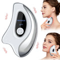 Electric Gua Sha Face Massager with Heated Vibration Double Chin Skin Lifting & Firming Tool Facial Scraping Device