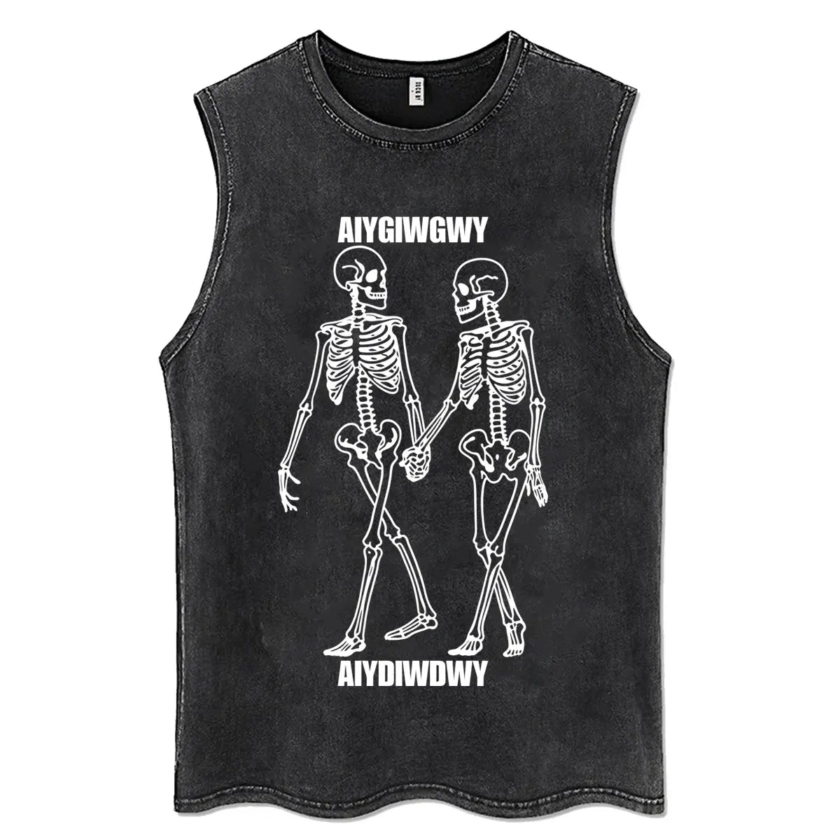 System of A Down Vintage Washed Tank Tops Men's Classic Rock Alternative Metal Sleeveless Vests T-shirt Male Oversized T Shirts
