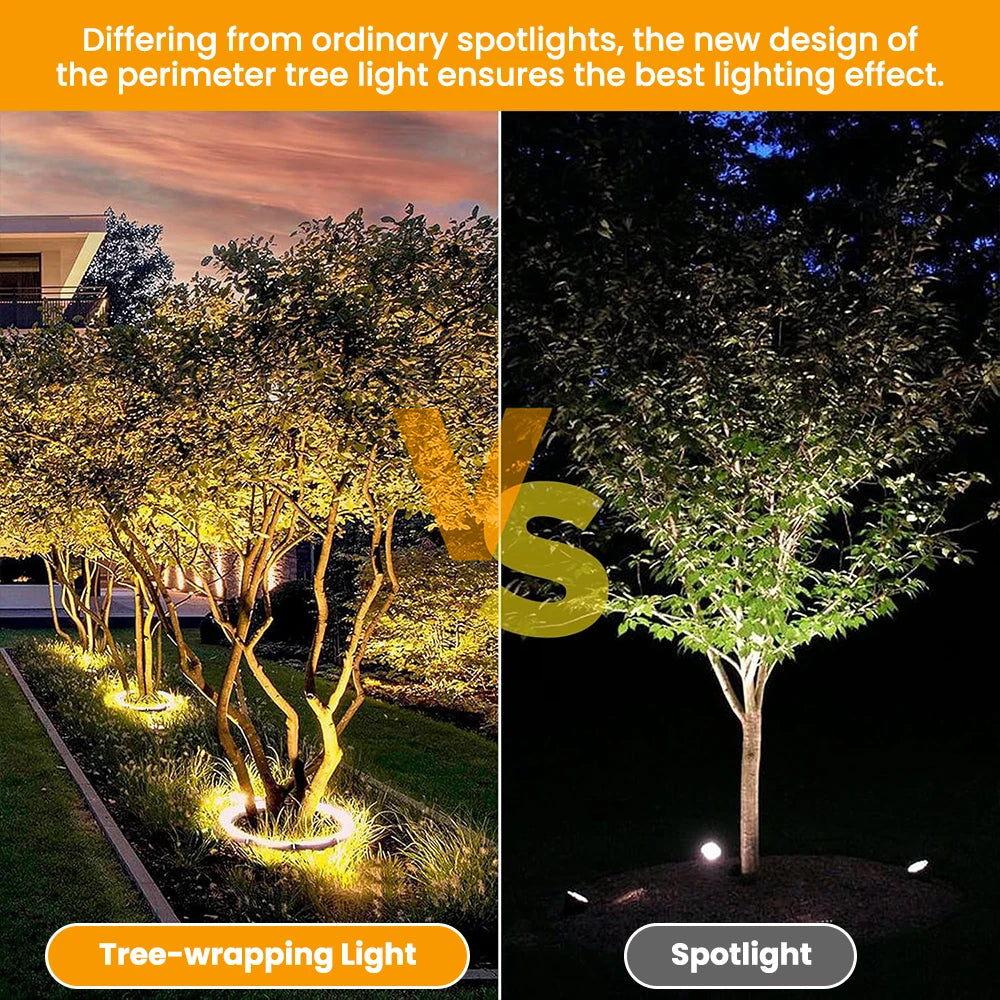 220V LED Tree Hug Lights IP65 Waterproof Outdoor Night Projection Spot Light For Home Decor Garden Park Yard Landscape Lamp