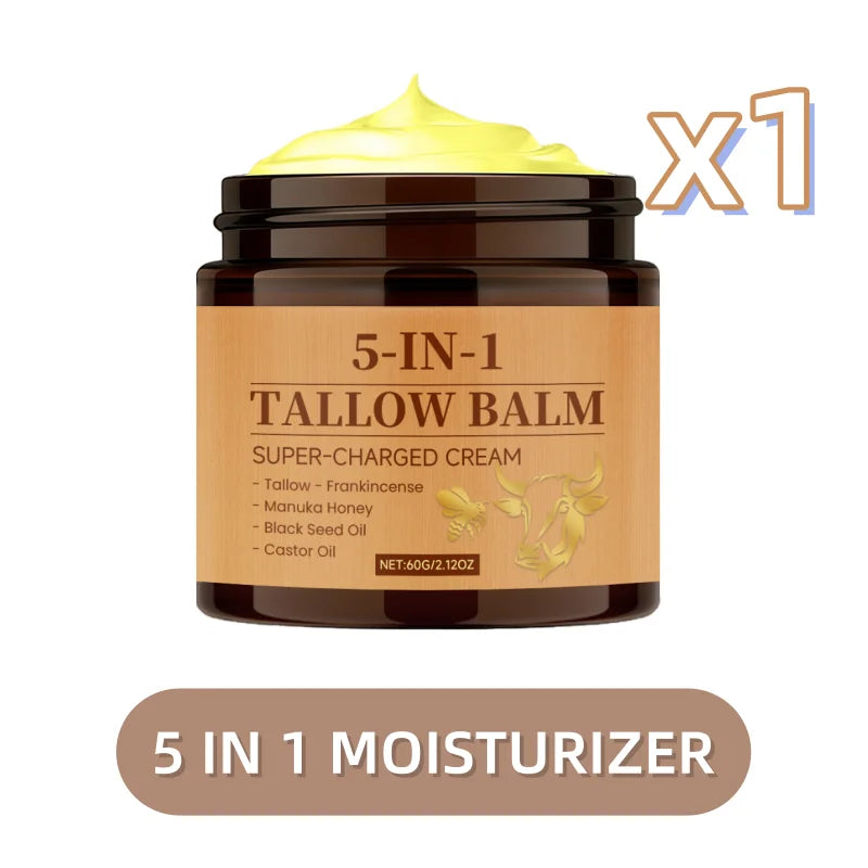 Whipped Beef Tallow Honey Balm Lock Moisture Nourish Repair Facial Skin Enhance Elasticity Soften Rough Skins Face Moisturizer