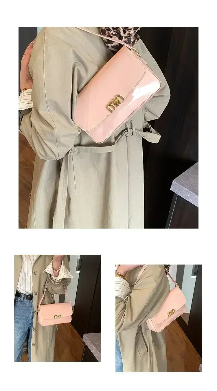 Classic Designer Leather Handbag For Women Crossbody Shoulder Bag Elegant Ladies Tote Purse Luxury Brand