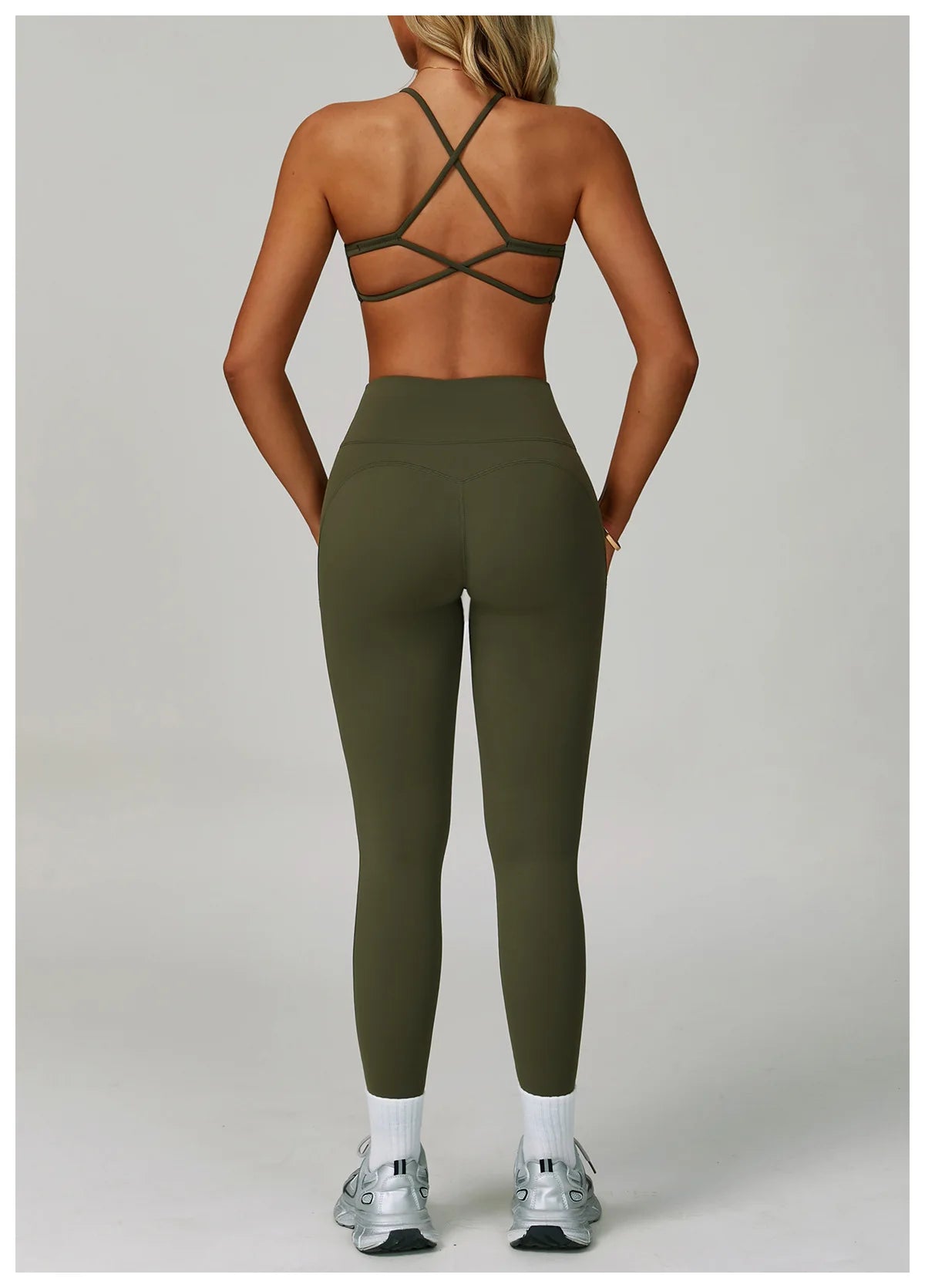Women's Tracksuit 2 Piece Set Fitness Clothes Yoga Sets Sportswear Workout Bra High Waist Leggings Set Gym Clothing Sports Suits
