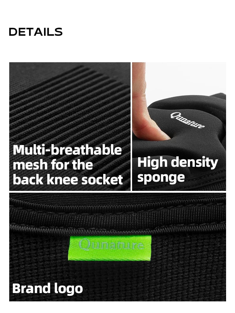 Qunature Sport Knee Pads Single Double Board Ski Knee Pads Protective Gear Knee Anti-fall Riding Outdoor  Legs Knee Pads