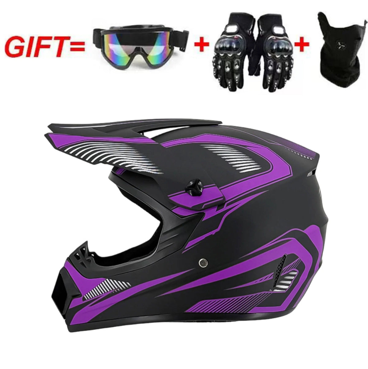 Full Face Off-Road Helmet: Conquer Every Trail DOT Certified Safety Unbeatable Value Built for Adventure for youth kids