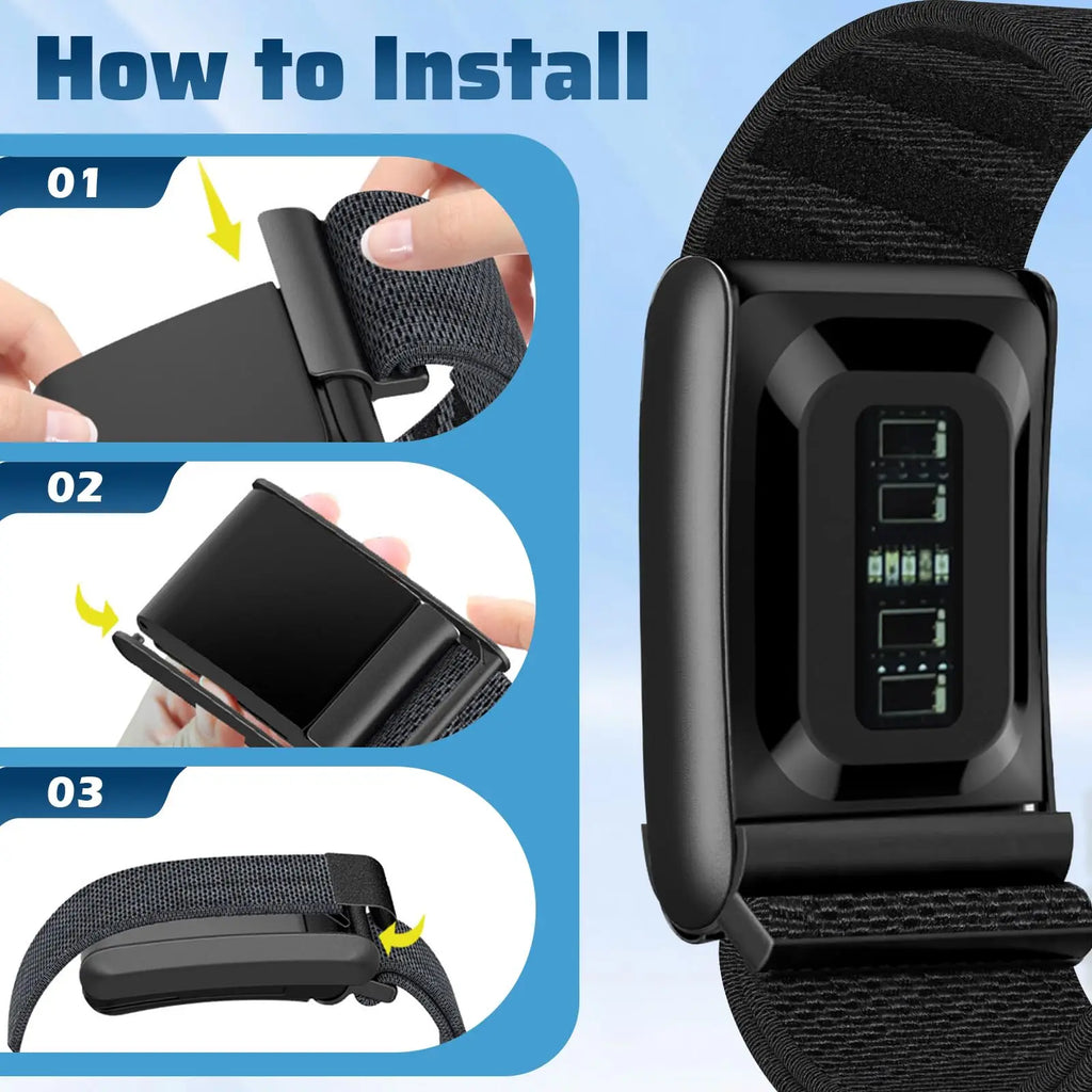 Replacement Nylon Bicep Bands for Whoop 5.0 Health,Fitness Activity Tracker Arm & Ankle Fitness Sport Strap for Whoop 5.0