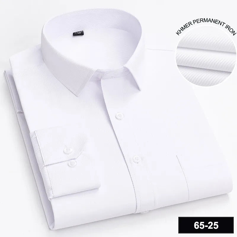 Men's Long Sleeve Shirt High-quality Fashion Casual Print Plaid Stripe Single Pocket Fit Business Formal Office Four Season Top