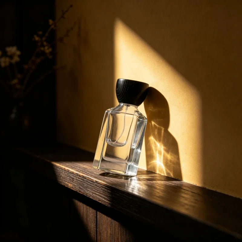 5pcs 30/50ml Premium Perfume Bottle Clear Square Glass Bottle Thickened Bottom Fine Mist Spray Bottle Crimp Nick Bayonet Bottle
