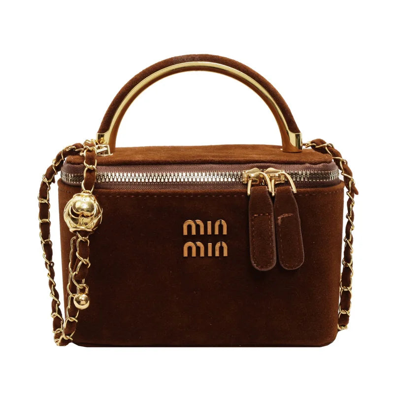 Crossbody Bag for Women, Top Handle Shoulder Pouch Purse Satchel Handbag, Flap Box Bag for Ladies