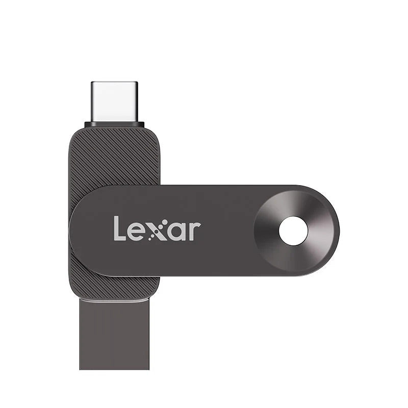 Lexar USB 3.2 Type-C and Type-A Flash Drive Metal Pendrive 128GB 256GB 512GB 1TB Max 400Mb/s U Disk for Xiaomi Huawei iPhone 15